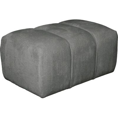 INOSIGN LYOTH Hocker - Dunkelgrau Stoff, Modernes Steppdesign - 75x41x76cm INOSIGN LYOTH Hocker - Dunkelgrau Stoff, Modernes Steppdesign - 75x41x76cm