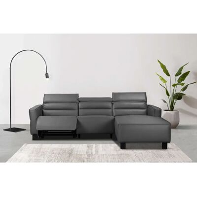 Places of Style Carpari L-Form Sofa - 263 cm, grau, mit Relaxfunktion Places of Style Carpari L-Form Sofa - 263 cm, grau, mit Relaxfunktion