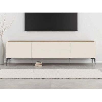 PLACES OF STYLE Sky45 Beiges TV-Board Minimalistisch PLACES OF STYLE Sky45 Beiges TV-Board Minimalistisch