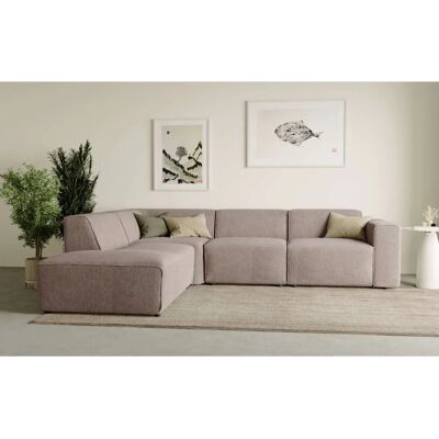 Andasu202fNordic Interior Brauner Sessel mit Linker Ottomane - Sofa Andasu202fNordic Interior Brauner Sessel mit Linker Ottomane - Sofa