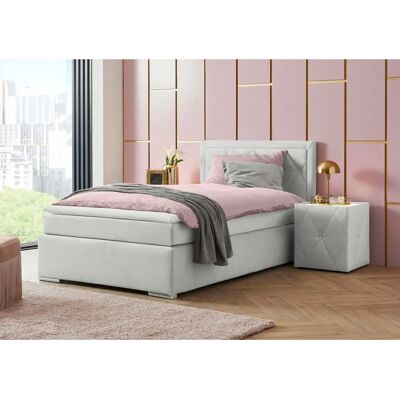 Leonique Alfie Samtvelours Boxbett - 120x200cm - Boxbett Leonique Alfie Samtvelours Boxbett - 120x200cm - Boxbett