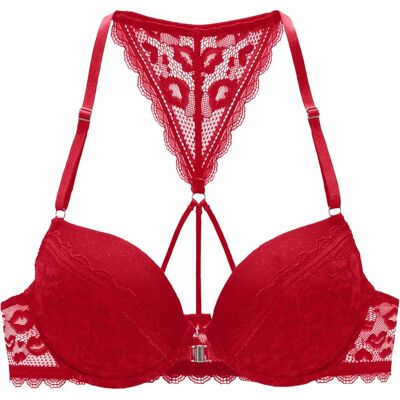 VIVANCE Push-up-BH - Spitze, Rot, Größe 80, Cup A - Dessous VIVANCE Push-up-BH - Spitze, Rot, Größe 80, Cup A - Dessous