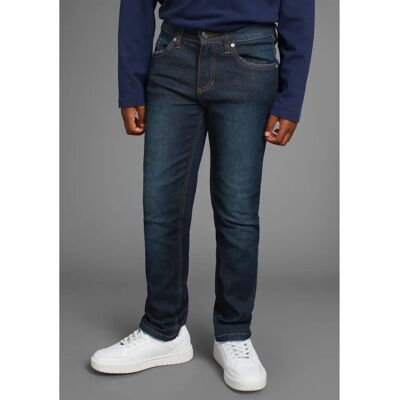 DELMAO Jungen Dunkelblau Gerade-fit Jeans - Jeans DELMAO Jungen Dunkelblau Gerade-fit Jeans - Jeans