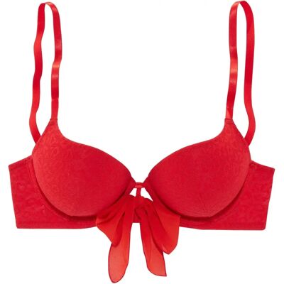 VIVANCE - Anna - Rød - Net - Push-up BH VIVANCE - Anna - Rød - Net - Push-up BH