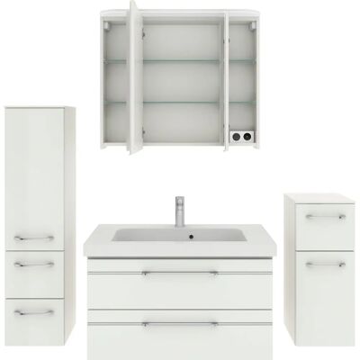 SAPHIR Balto Sprint - 4-teiliges Badezimmermöbel-Set mit LED-Spiegelschrank SAPHIR Balto Sprint - 4-teiliges Badezimmermöbel-Set mit LED-Spiegelschrank
