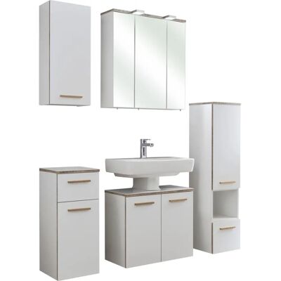 SAPHIR Quickset 931 Badmöbel-Set - 5-teilig, mit LED-Spiegelschrank SAPHIR Quickset 931 Badmöbel-Set - 5-teilig, mit LED-Spiegelschrank