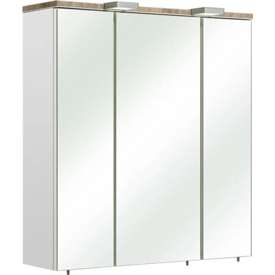 SAPHIR Quickset 931 Badschrank - 3 Spiegeltüren, 6 Einlegeböden SAPHIR Quickset 931 Badschrank - 3 Spiegeltüren, 6 Einlegeböden