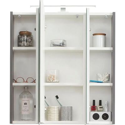 SAPHIR Quickset 357 Badspiegelschrank - 3 Türen, 6 Einlegeböden SAPHIR Quickset 357 Badspiegelschrank - 3 Türen, 6 Einlegeböden