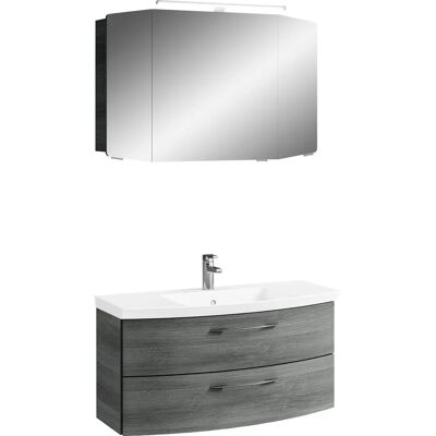 SAPHIR Cassca Sprint - 2-teilig Badezimmermöbel-Set mit LED-Spiegelschrank SAPHIR Cassca Sprint - 2-teilig Badezimmermöbel-Set mit LED-Spiegelschrank