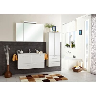 SAPHIR Quickset Badschrank - 2 Türen, 2 Schubladen, 50 cm breit SAPHIR Quickset Badschrank - 2 Türen, 2 Schubladen, 50 cm breit