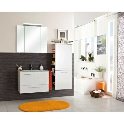 SAPHIR Quickset Badezimmerschrank - 50cm, 2 Türen, seitliche Ablagen SAPHIR Quickset Badezimmerschrank - 50cm, 2 Türen, seitliche Ablagen