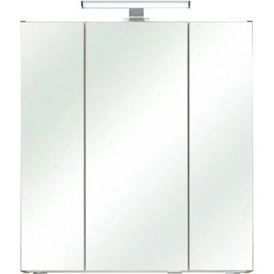 SAPHIR Quickset Badschrank - Eiche Ribbeck, 3 Spiegeltüren, 6 Einlegeböden SAPHIR Quickset Badschrank - Eiche Ribbeck, 3 Spiegeltüren, 6 Einlegeböden