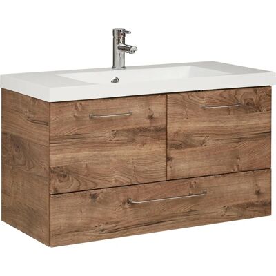 SAPHIR Filo Rustico - 99cm Mineralguss Waschtisch mit Unterschrank SAPHIR Filo Rustico - 99cm Mineralguss Waschtisch mit Unterschrank