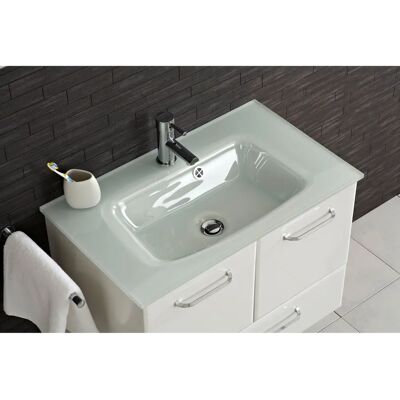 SAPHIR Quickset Wandwaschtisch Glas Rechteck - Waschtisch SAPHIR Quickset Wandwaschtisch Glas Rechteck - Waschtisch
