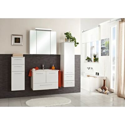 SAPHIR Filo Weiß Hochglanz 75cm Wand-Waschtisch mit Unterschrank SAPHIR Filo Weiß Hochglanz 75cm Wand-Waschtisch mit Unterschrank
