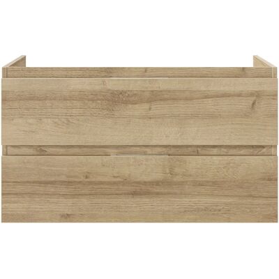 SAPHIR 4035 Beiger eckiger Wandwaschbecken SAPHIR 4035 Beiger eckiger Wandwaschbecken