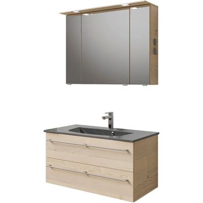 SAPHIR Serie 6025 Mineralmarmor Waschtisch LED Spiegel - Badmöbel-Set SAPHIR Serie 6025 Mineralmarmor Waschtisch LED Spiegel - Badmöbel-Set