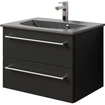 SAPHIR Modell 6025 Mineralmarmor-Waschtisch mit Unterschrank - Waschtisch SAPHIR Modell 6025 Mineralmarmor-Waschtisch mit Unterschrank - Waschtisch