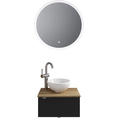 SAPHIR Serie 6915 - Badmöbel-Set, Schwarz Matt SAPHIR Serie 6915 - Badmöbel-Set, Schwarz Matt