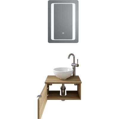 SAPHIR Serie 6915 Badmöbel-Set - Riviera Eiche, Touchschalter, 51cm SAPHIR Serie 6915 Badmöbel-Set - Riviera Eiche, Touchschalter, 51cm