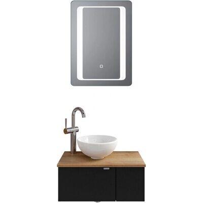 SAPHIR Serie 6915 Badezimmermöbel-Set - Schwarz Matt SAPHIR Serie 6915 Badezimmermöbel-Set - Schwarz Matt