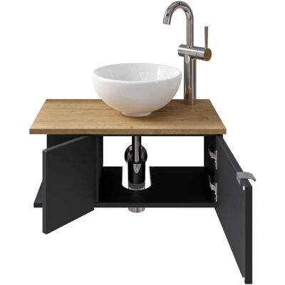 SAPHIR 6915 Wandmontage Waschbecken mit Unterschrank - Waschbecken SAPHIR 6915 Wandmontage Waschbecken mit Unterschrank - Waschbecken