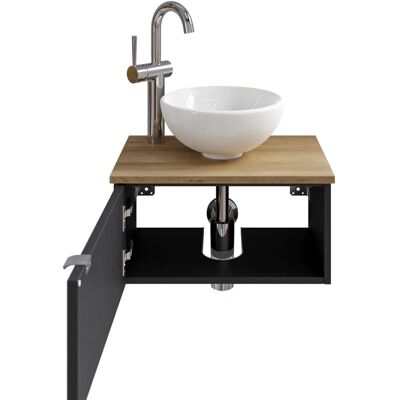 SAPHIR 6915 Wandmontage Keramikwaschtisch mit Unterschrank - Waschbecken SAPHIR 6915 Wandmontage Keramikwaschtisch mit Unterschrank - Waschbecken