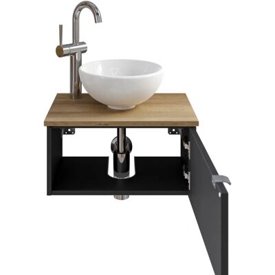 SAPHIR Serie 6915 Wandwaschbecken mit Unterschrank - Waschbecken SAPHIR Serie 6915 Wandwaschbecken mit Unterschrank - Waschbecken