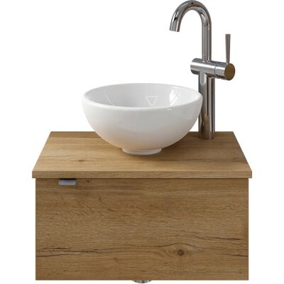 SAPHIR Serie 6915 Waschtisch mit Unterschrank - Gästebad Braun SAPHIR Serie 6915 Waschtisch mit Unterschrank - Gästebad Braun