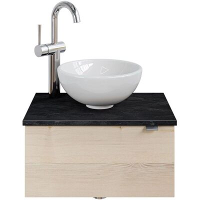 SAPHIR Serie 6915 Wandmontierter Waschtisch mit Unterschrank - Waschbecken SAPHIR Serie 6915 Wandmontierter Waschtisch mit Unterschrank - Waschbecken