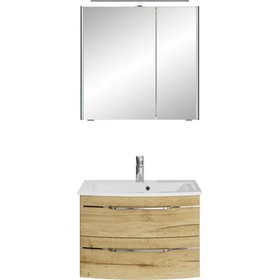 SAPHIR Serie 7045 Badmöbel-Set - Mineralmarmor-Waschtisch, LED-Spiegelschrank SAPHIR Serie 7045 Badmöbel-Set - Mineralmarmor-Waschtisch, LED-Spiegelschrank