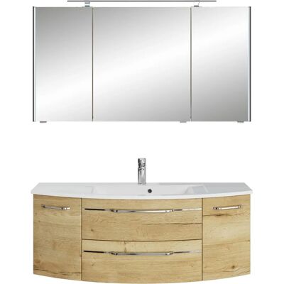 SAPHIR 7045 Badezimmermöbel-Set - Halifax Eiche quer Nachbildung - LED-Beleuchtung SAPHIR 7045 Badezimmermöbel-Set - Halifax Eiche quer Nachbildung - LED-Beleuchtung