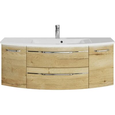 SAPHIR 7045 Mineralmarmor Waschtisch - Wandmontage, Braun SAPHIR 7045 Mineralmarmor Waschtisch - Wandmontage, Braun