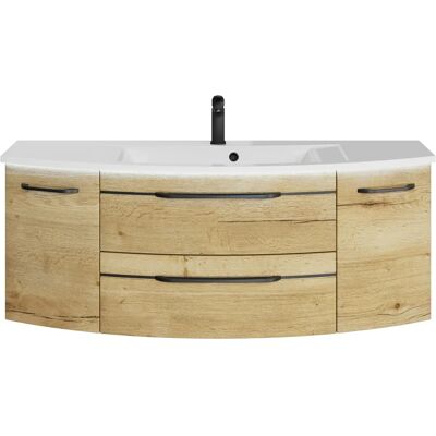 SAPHIR 7045 Mineralmarmor Waschtisch - Wandmontage, 131cm SAPHIR 7045 Mineralmarmor Waschtisch - Wandmontage, 131cm
