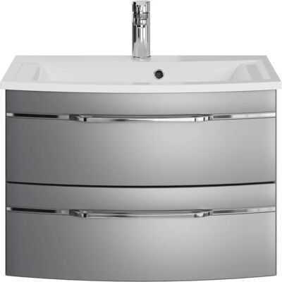 SAPHIR Modell 7045 Wandmontierter Mineralmarmor-Waschtisch mit 2 Schubladen SAPHIR Modell 7045 Wandmontierter Mineralmarmor-Waschtisch mit 2 Schubladen