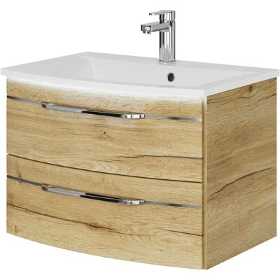 SAPHIR 7045 Mineralmarmor Waschbecken & Unterschrank - Wandmontage SAPHIR 7045 Mineralmarmor Waschbecken & Unterschrank - Wandmontage