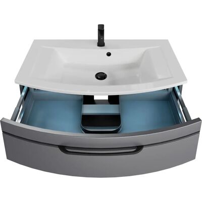 SAPHIR Modell 7045 Mineralmarmor Waschtisch - Wandmontage SAPHIR Modell 7045 Mineralmarmor Waschtisch - Wandmontage