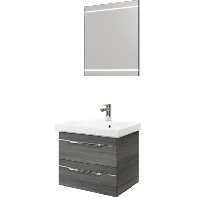 SAPHIR Balto Mineralmarmor Badezimmer-Set - Hochwertig, LED-Spiegel, Soft-Close SAPHIR Balto Mineralmarmor Badezimmer-Set - Hochwertig, LED-Spiegel, Soft-Close