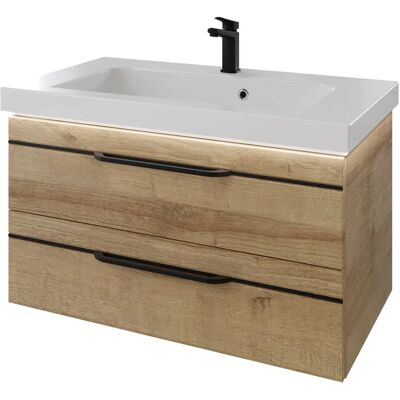 SAPHIR Balto Mineralguss Waschtisch - 92cm - Wandmontage SAPHIR Balto Mineralguss Waschtisch - 92cm - Wandmontage