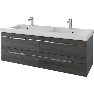 SAPHIR Balto Badezimmer-Waschtisch - Mineralguss, Wandmontage, Soft-Close SAPHIR Balto Badezimmer-Waschtisch - Mineralguss, Wandmontage, Soft-Close