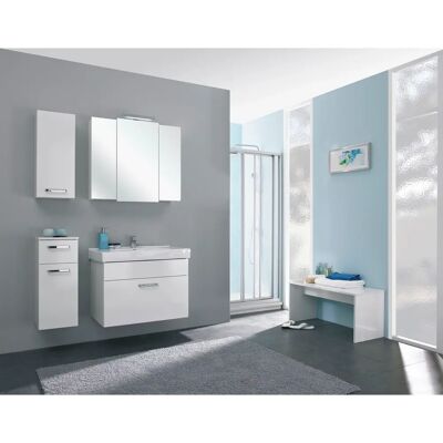 SAPHIR Quickset 4-teiliges Badezimmer-Set - Schrank & LED-Spiegel SAPHIR Quickset 4-teiliges Badezimmer-Set - Schrank & LED-Spiegel