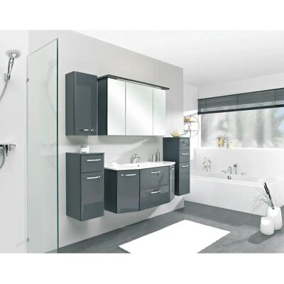 SAPHIR Quickset 327 Badschrank - 1 Tür, 2 Schubladen SAPHIR Quickset 327 Badschrank - 1 Tür, 2 Schubladen