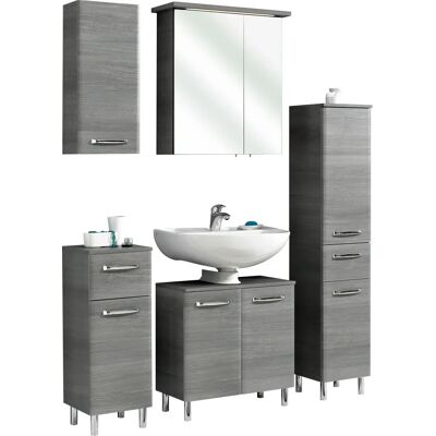 SAPHIR Quickset 328 Badezimmermöbel-Set - 5-teilig, Grau SAPHIR Quickset 328 Badezimmermöbel-Set - 5-teilig, Grau