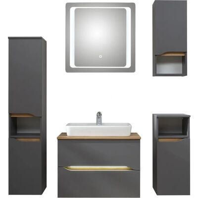 SAPHIR Quickset 5-teiliges Badmöbel-Set - Badezimmermöbel SAPHIR Quickset 5-teiliges Badmöbel-Set - Badezimmermöbel