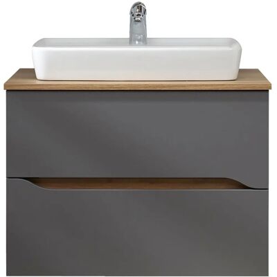 SAPHIR Quickset 2-teiliges Badezimmermöbel-Set - Keramik-Waschtisch & LED-Spiegel SAPHIR Quickset 2-teiliges Badezimmermöbel-Set - Keramik-Waschtisch & LED-Spiegel