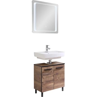 SAPHIR Quickset 374 Badmöbel-Set - Eiche Ribbeck quer SAPHIR Quickset 374 Badmöbel-Set - Eiche Ribbeck quer