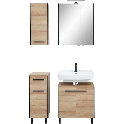 SAPHIR Riviera Eiche Badezimmer-Set - Badmöbel-Set SAPHIR Riviera Eiche Badezimmer-Set - Badmöbel-Set