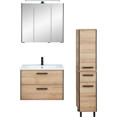 SAPHIR Riviera Eiche quer NB Badmöbel-Set - Badezimmermöbel SAPHIR Riviera Eiche quer NB Badmöbel-Set - Badezimmermöbel
