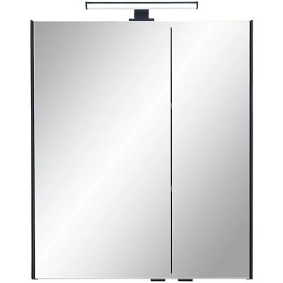 SAPHIR Quickset 395 Badschrank - 2 Spiegeltüren, 2 Einlegeböden, LED-Beleuchtung SAPHIR Quickset 395 Badschrank - 2 Spiegeltüren, 2 Einlegeböden, LED-Beleuchtung