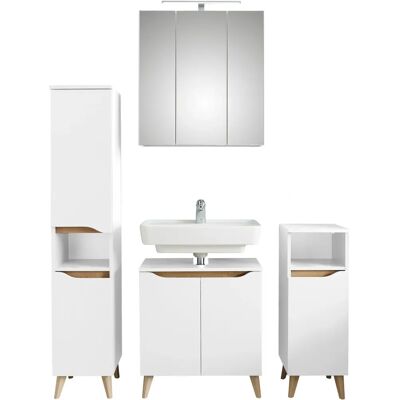 SAPHIR Quickset 857 Badezimmermöbel-Set - Weiß Seidenglanz SAPHIR Quickset 857 Badezimmermöbel-Set - Weiß Seidenglanz